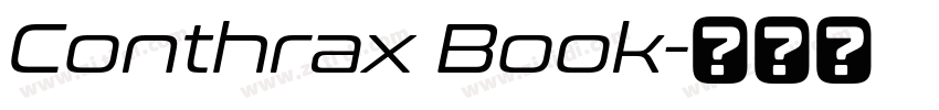 Conthrax Book字体转换